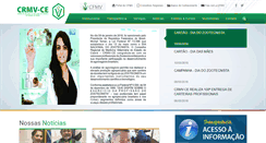 Desktop Screenshot of crmv-ce.org.br