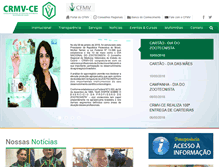Tablet Screenshot of crmv-ce.org.br